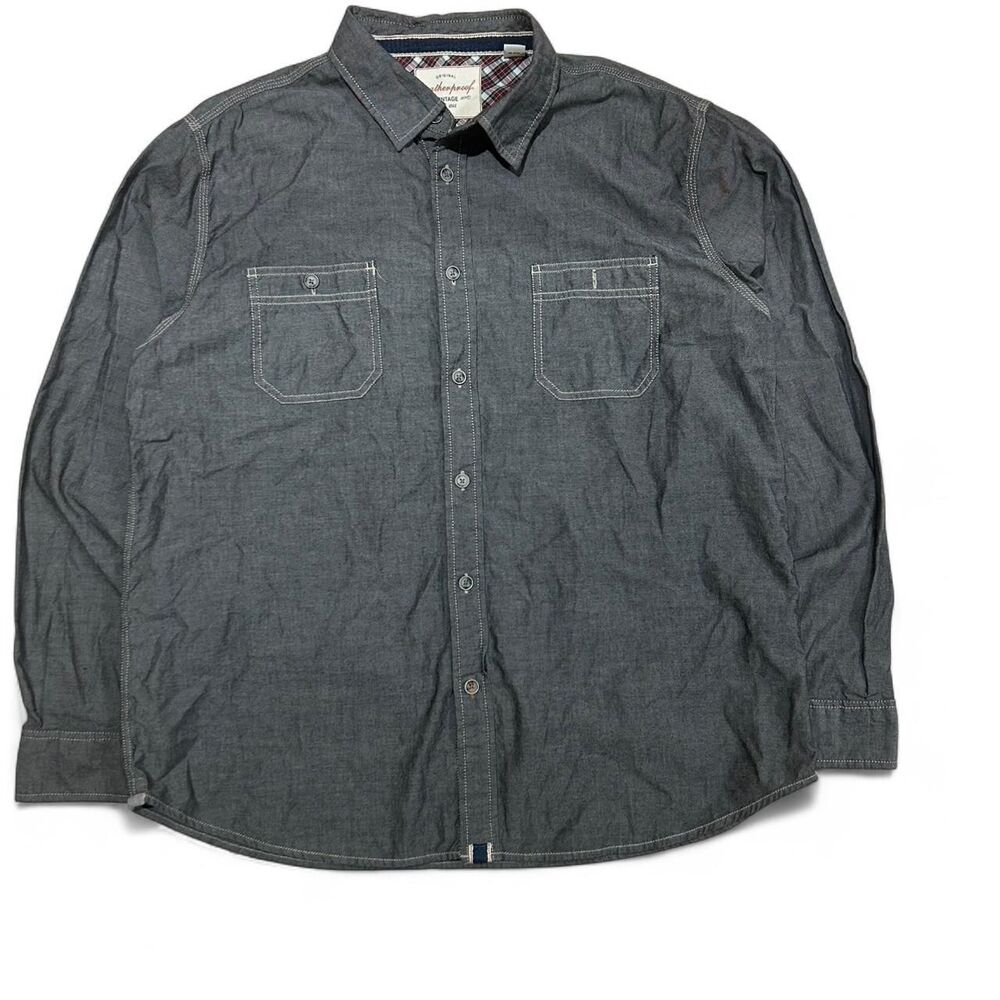 Weatherproof Vintage Grey Button Down Shirt